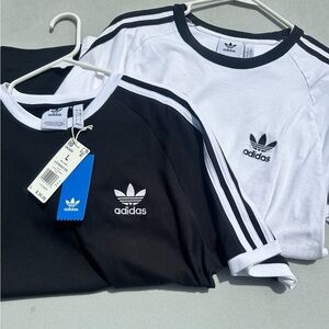 Adidas Classic Black and White Tees